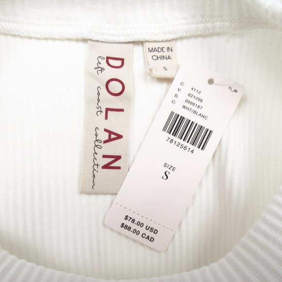 NWT Anthropologie DOLAN Left Coast Sheer-Sleeve Puff-Sleeve Top White - Small - Picture 9 of 14